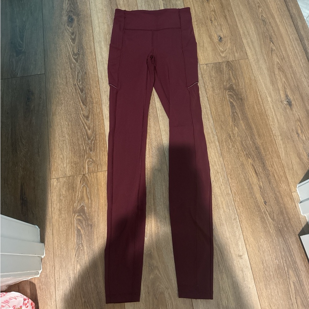 Lululemon leggings Burgundy/Maroon
